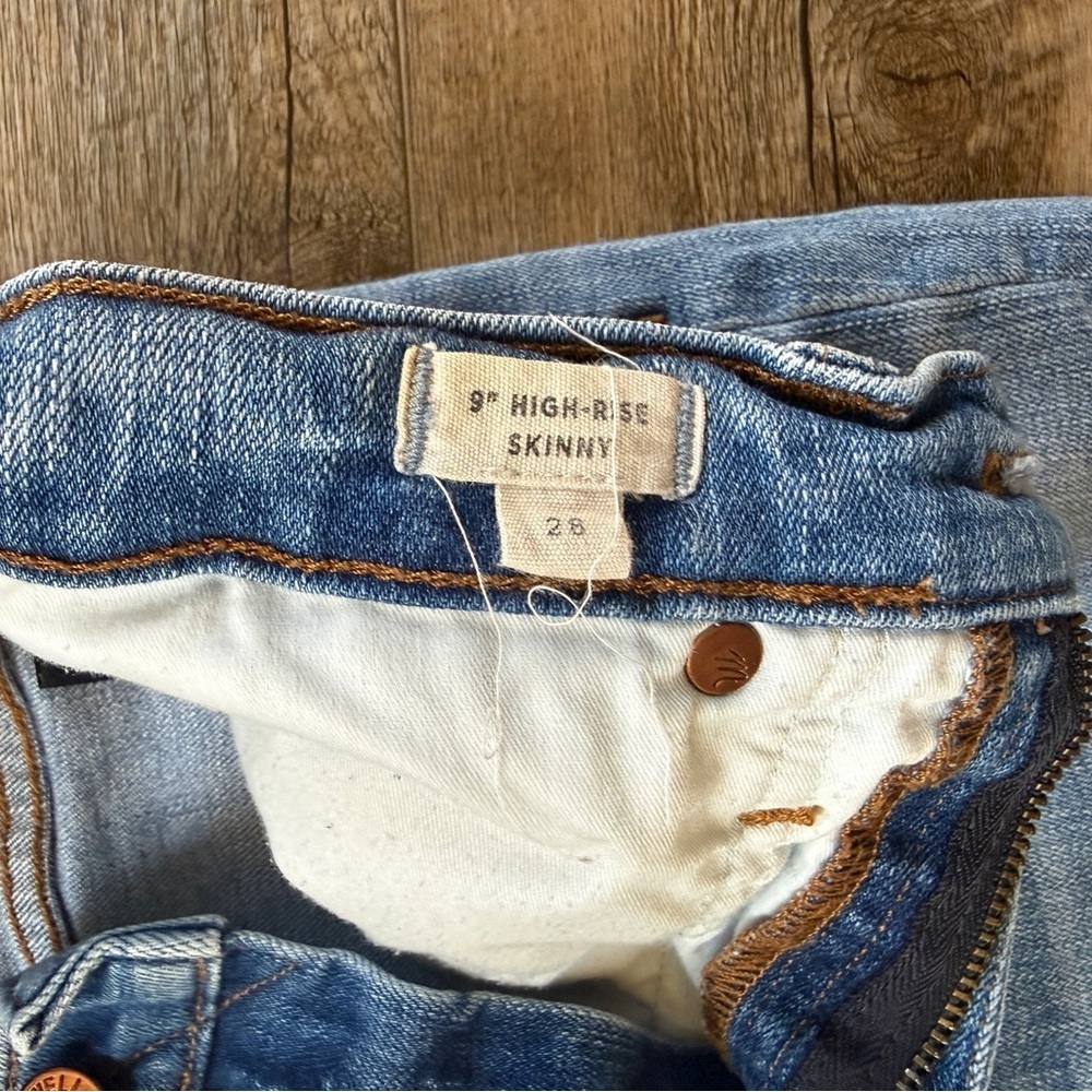 Madewell 9” High-Rise Skinny Distressed Jeans - 28 - Picture 9 of 9